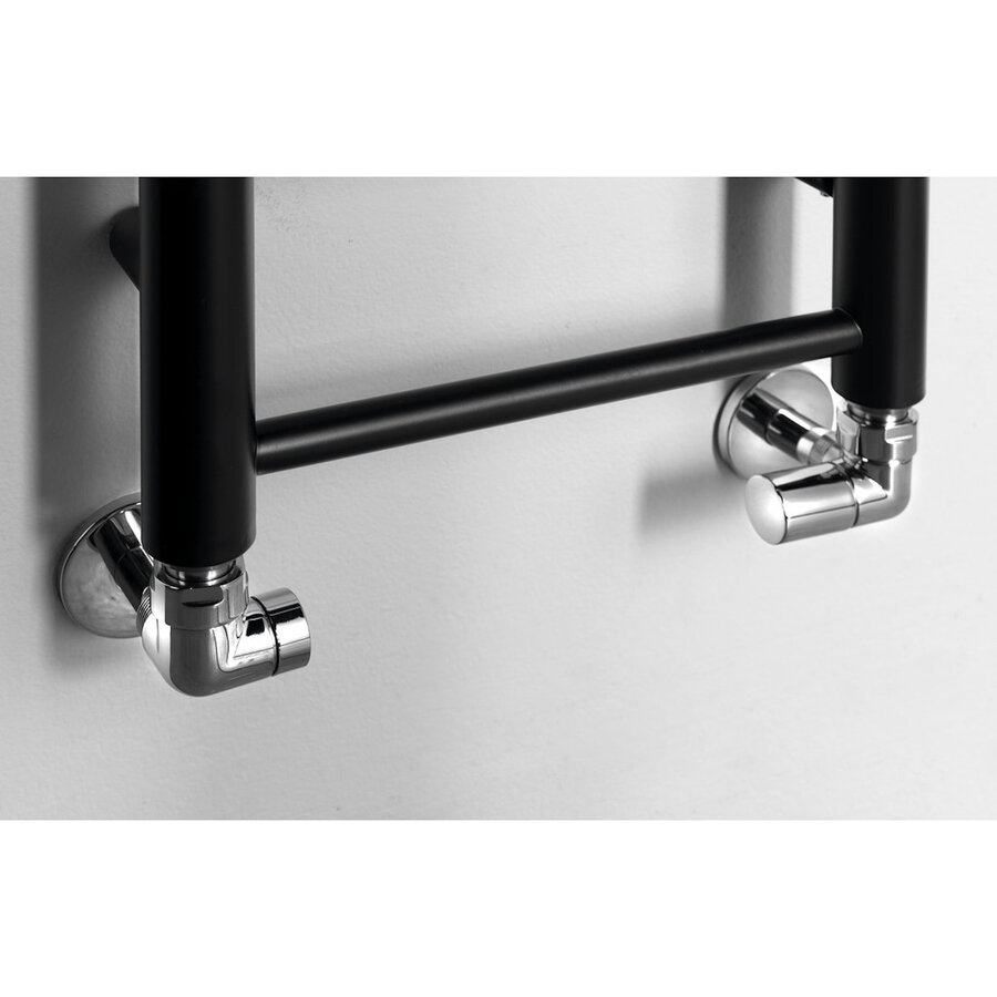 Handdoekradiator Sapho Dina Recht 30x174 cm Mat Zwart