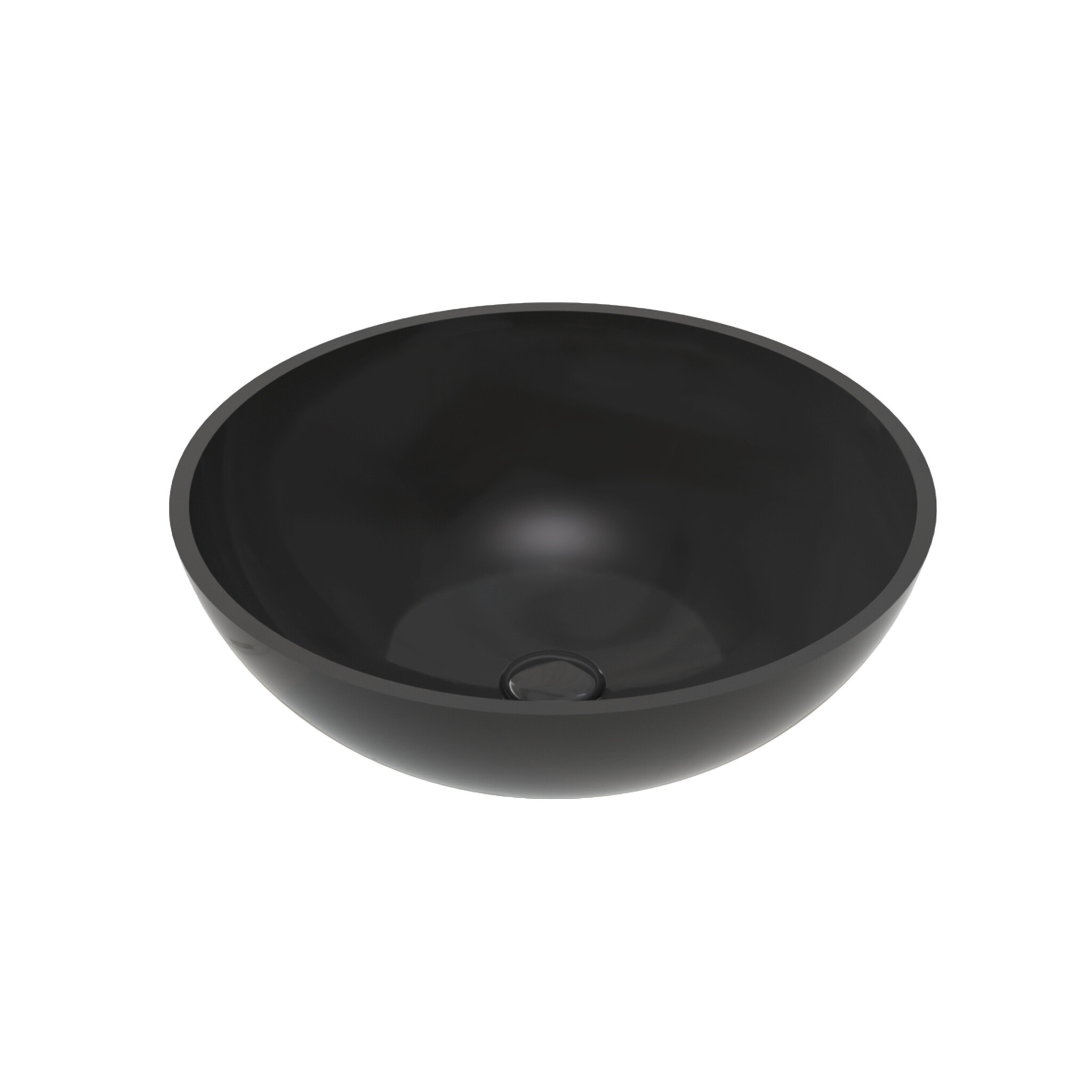 Waskom BWS Veroni Per Solid Surface 42x42x14 cm Zwart Boss & Wessing