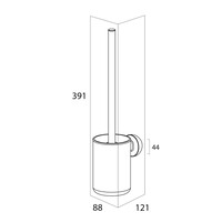Toiletborstel Tiger Cooper Met Houder Goud