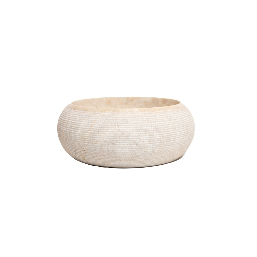 Waskom Loutro Rocky S Rond 40x40x15 cm Marmer Sand