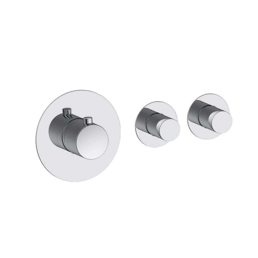 Badset Inbouw Deluxe Sanilux Giles Met Box Thermostaat Chroom