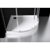 Best-Design "Project" 1/4 Ronde Douchecabine 100x100x190cm Glas 5mm Aluminium Profiel