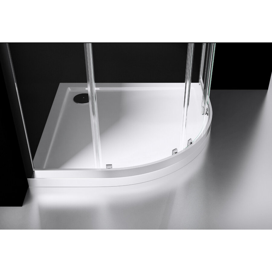 Best-Design "Project" 1/4 Ronde Douchecabine 100x100x190cm Glas 5mm Aluminium Profiel