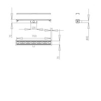 Douchegoot Best Design Nice Met Flens 70cm RVS