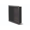 Luca Sanitair Inbouwnis Luca Sanitair Luva 29,5x29,5x7 cm Solid Surface Mat Antraciet
