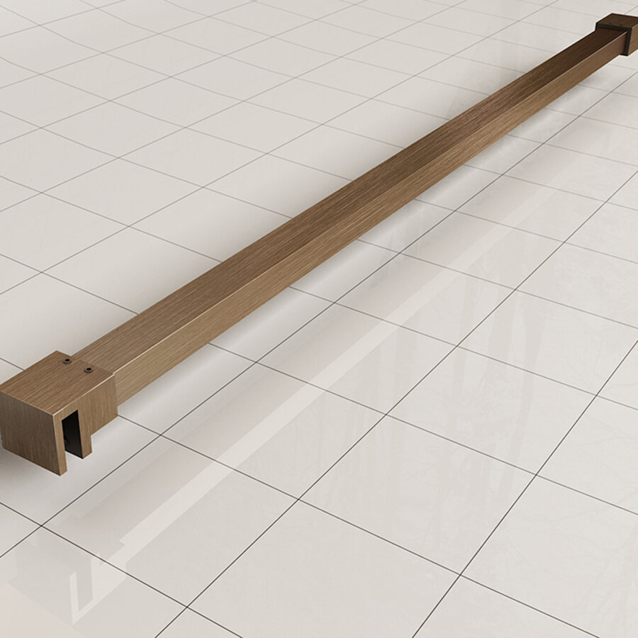 Stabilisatiestang Wiesbaden Slim 120 Cm Geborsteld Brons Koper