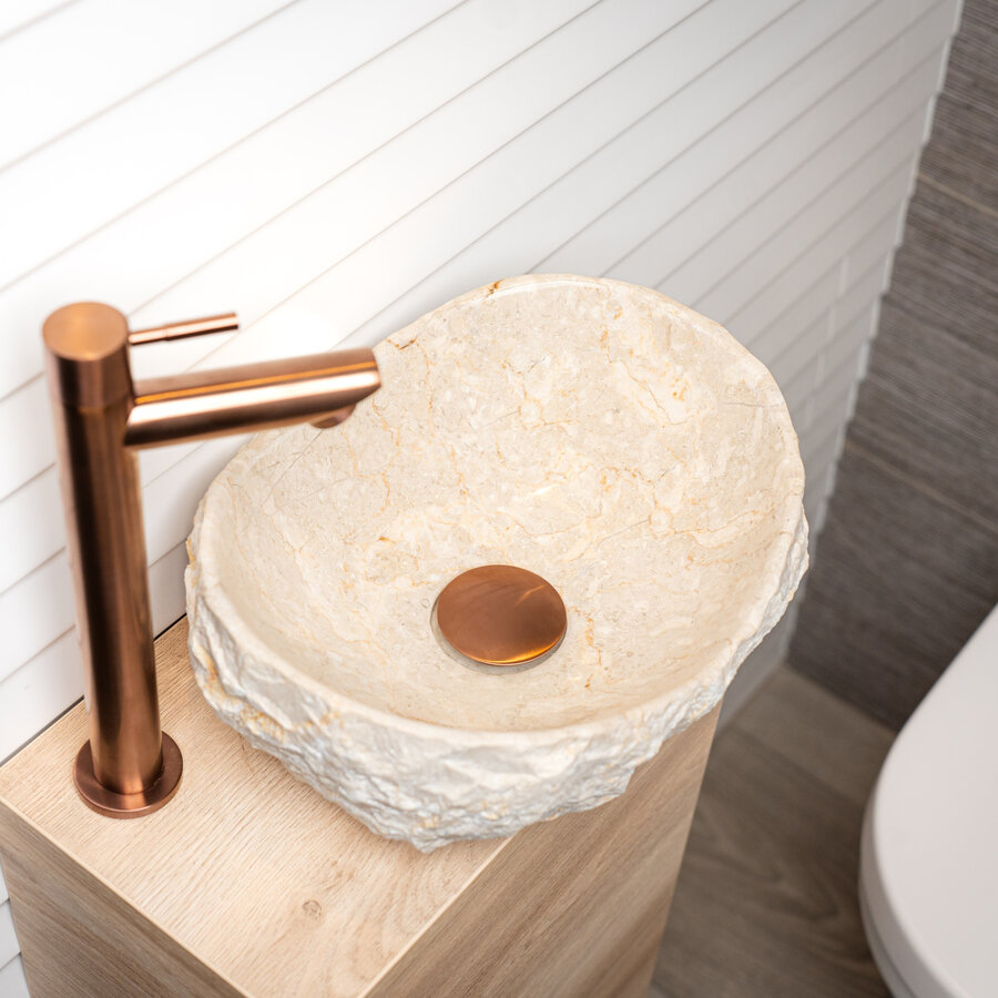 Waskom Loutro Kev S Rechthoek 25x12x10 cm Natuursteen Sand