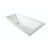 Luca Sanitair Inbouw Bad Luca Sanitair Primo Acryl 169x74x45 cm Zonder Afvoerset incl. Stelpoten Glans Wit