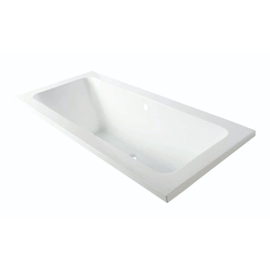 Inbouw Bad Luca Sanitair Primo Acryl 169x74x45 cm Zonder Afvoerset incl. Stelpoten Glans Wit