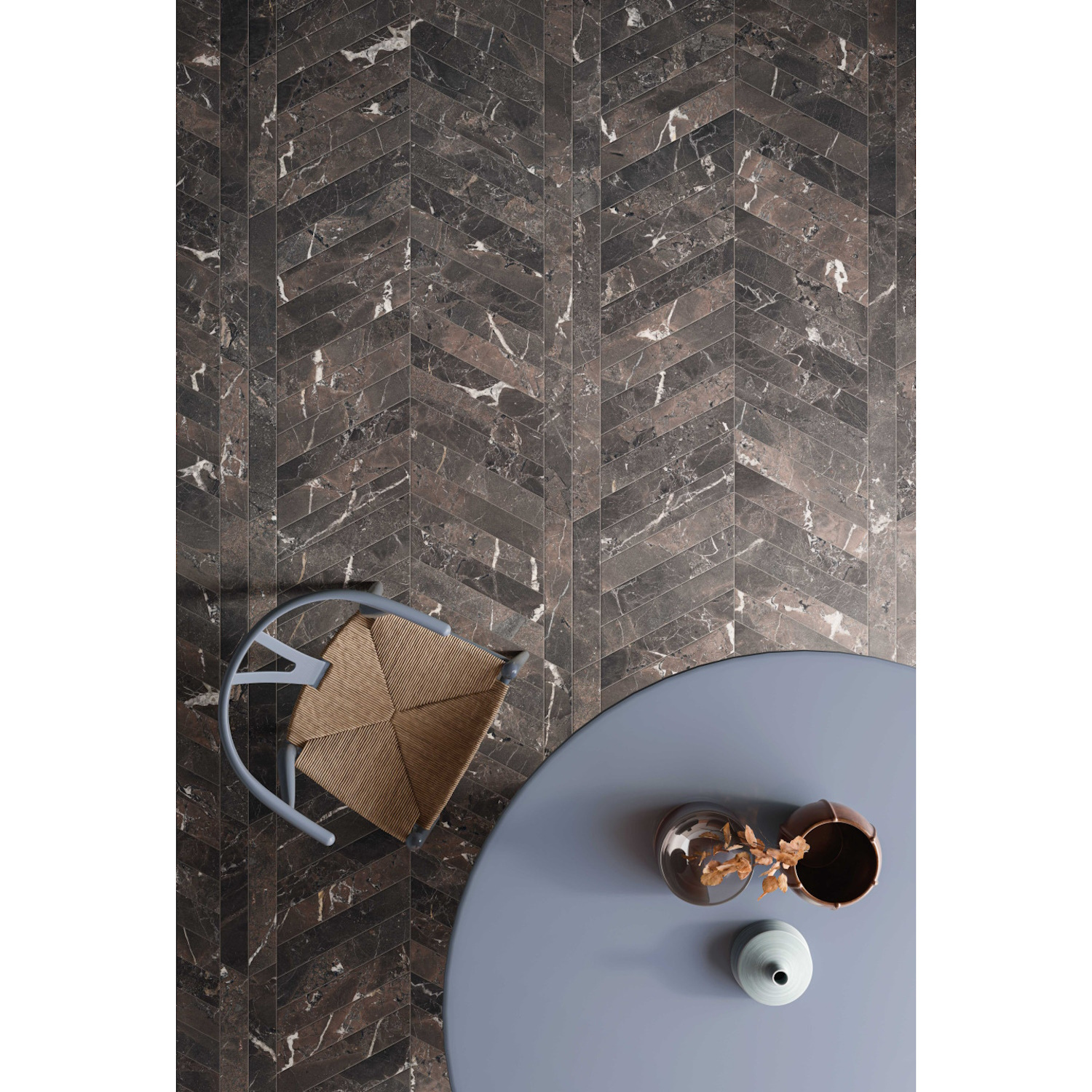 Vloertegel Flaviker Supreme Memories 7.5x40.7 cm Mat Zwart Flaviker