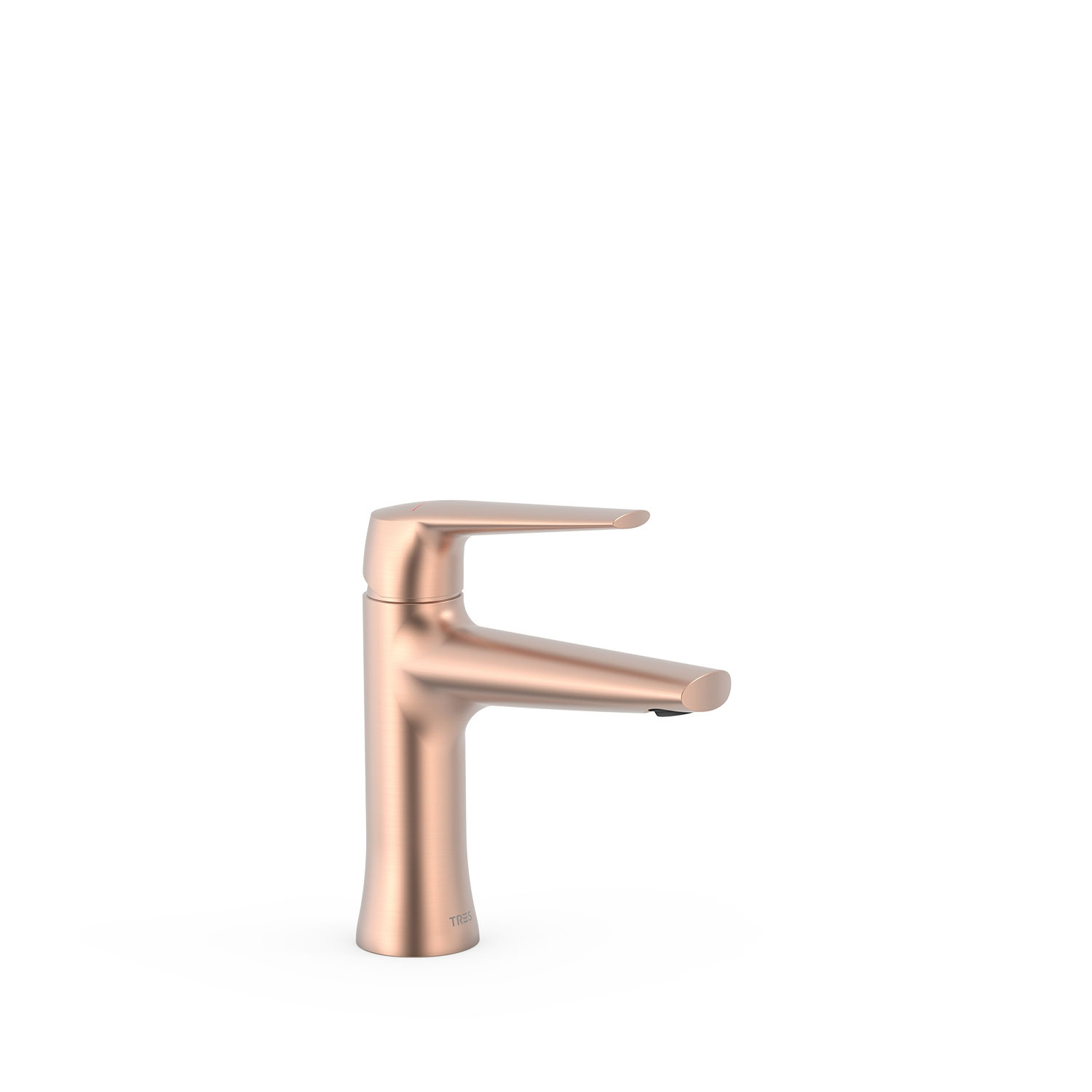 Wastafelmengkraan Tres Fuji met Waterbesparing 17.4 cm Mat Rose Gold Tres