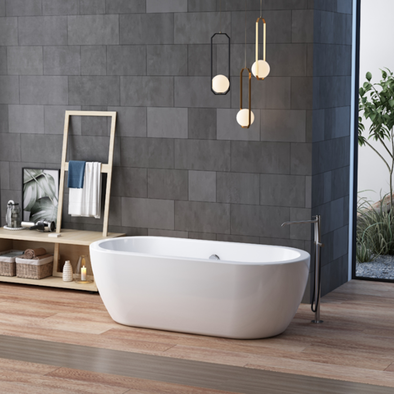 Vrijstaand Bad Sanilux Star Met Dikke Rand 182 cm Wit Sanilux