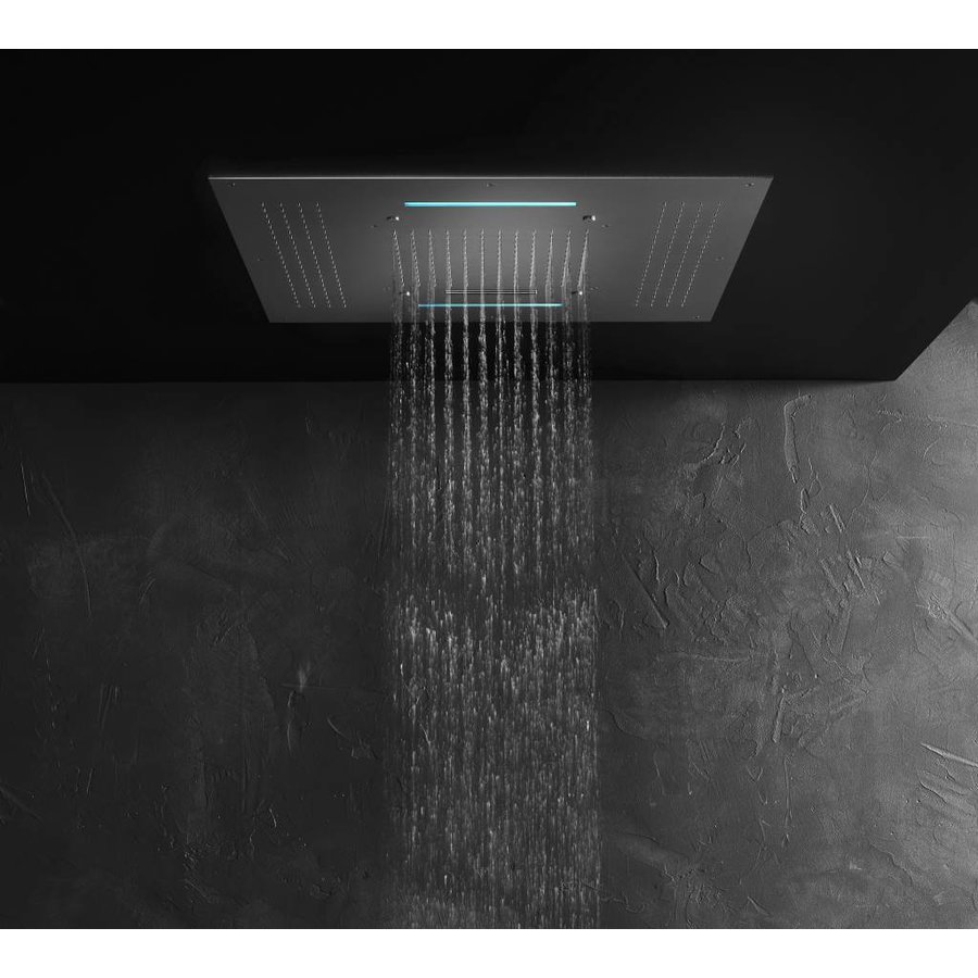 Mate Hoofddouche Vierkant Met Led Waterval En Nevel 95 Cm M173