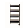Sanicare Elektrische Radiator Sanicare Qubic 126.4x60 cm 773W Mat Zwart Met Thermostaat Zwart En Bluetooth
