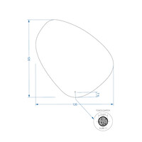 Badkamerspiegel Gliss Fury Organic LED Verlichting 120x120 cm En Spiegelverwarming