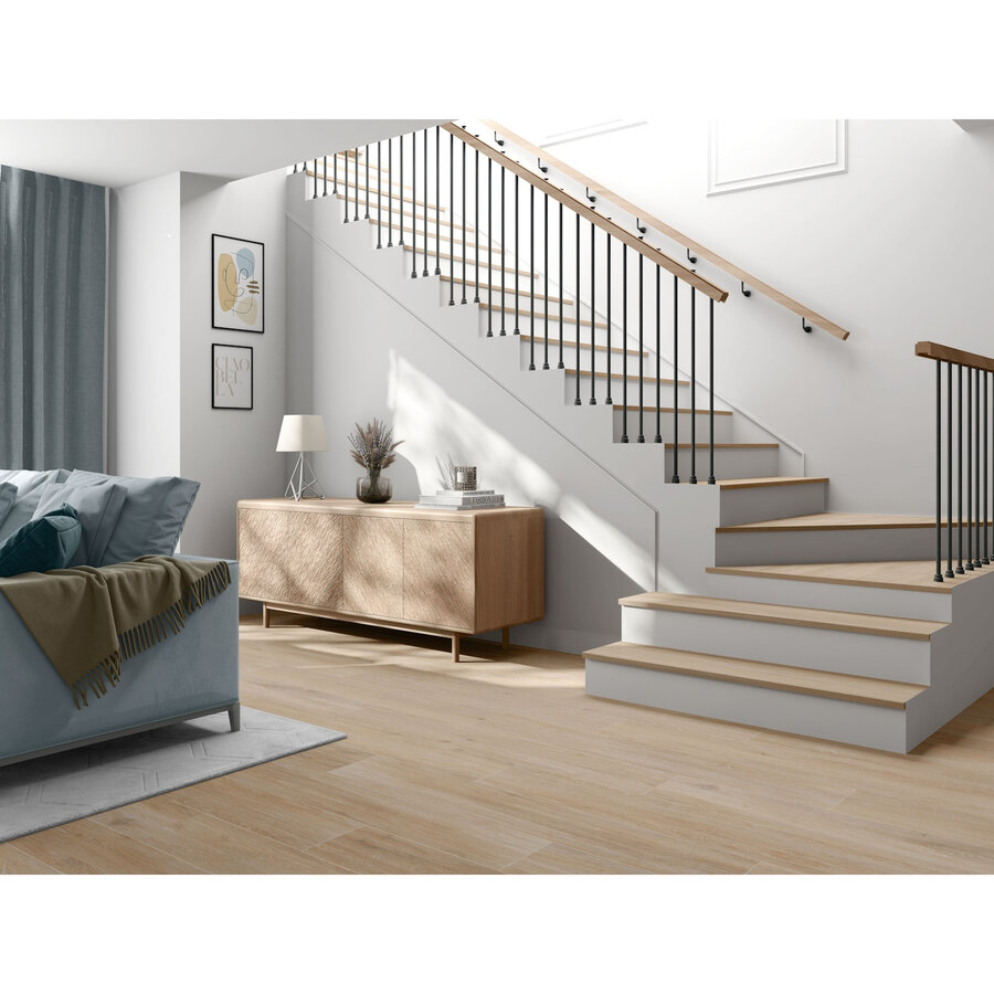 Vloertegel Pamesa At Viggo Arce 20x120 cm Gerectificeerd Mat Lichtbruin (Prijs Per M2)