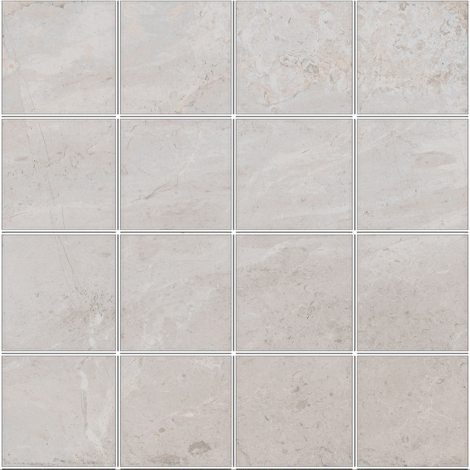 Mozaiek Pamesa Erding Pearl 30x30 cm Gerectificeerd Mat Wit Pamesa