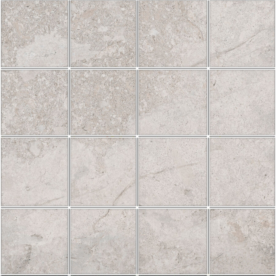 Mozaiek Pamesa Erding Silver 30x30 cm Gerectificeerd Mat Grijs (Prijs Per M2)