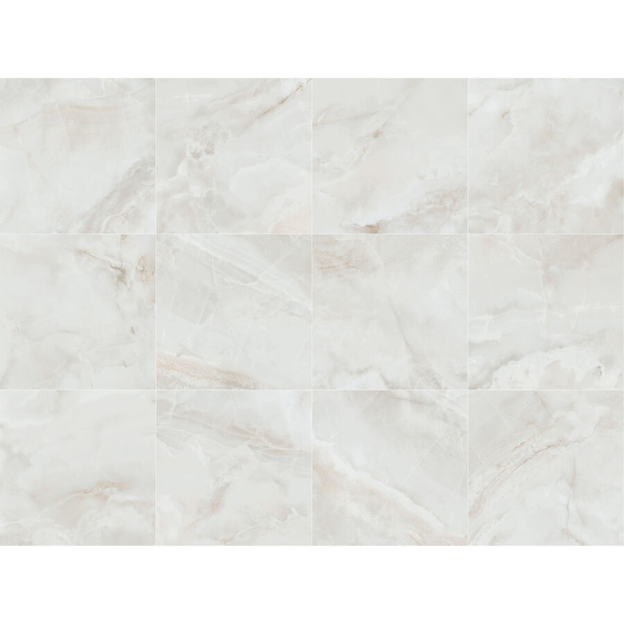 Vloertegel Pamesa Sardonyx White 90x90 cm Gerectificeerd Mat Wit (Prijs Per M2)