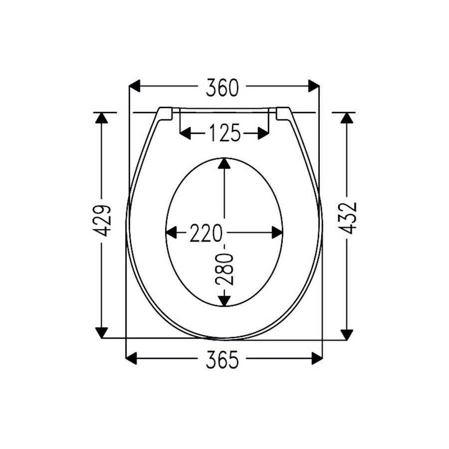 Toiletzitting Cedo Mojave Beach Duroplast Softclose Zwart