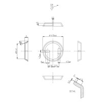 Handdoekhouder Dubbel Haceka Aqualux PRO2000 80 cm Chroom