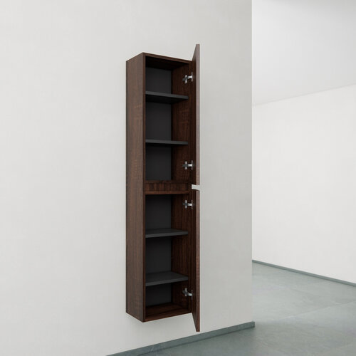 Kolomkast BWS Paris 2 Deuren 160x35x35 cm Sonoma Choco 