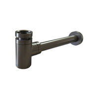 Fonteinset BWS Solid Surface Met Handdoekhouder Links Zwart Gunmetal