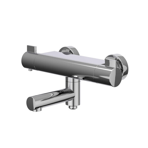 Badthermostaatkraan IVY Pact Opbouw Omstel Met Draaibare Baduitloop Met Omstel Cooltouch Chroom 