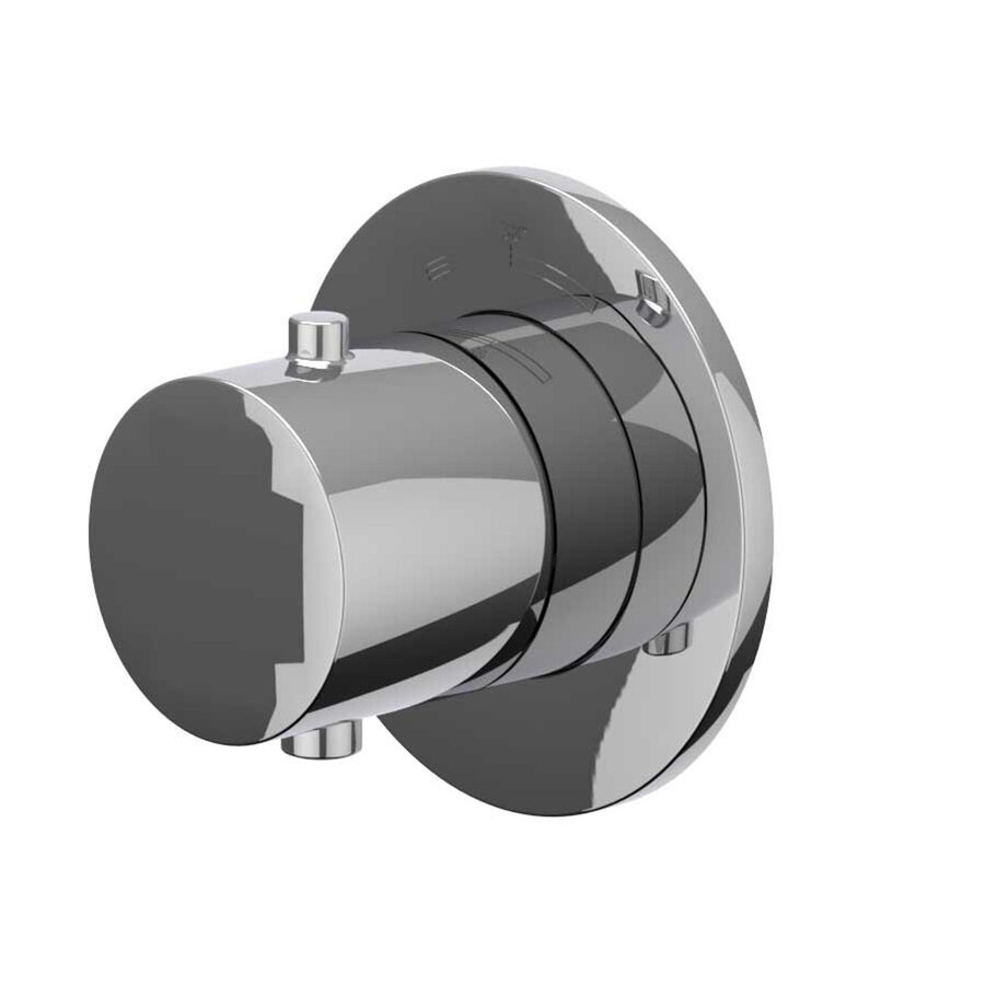 Afbouwdeel IVY Bond Inbouwthermostaat Symmetry Met Rond Rozet Chroom
