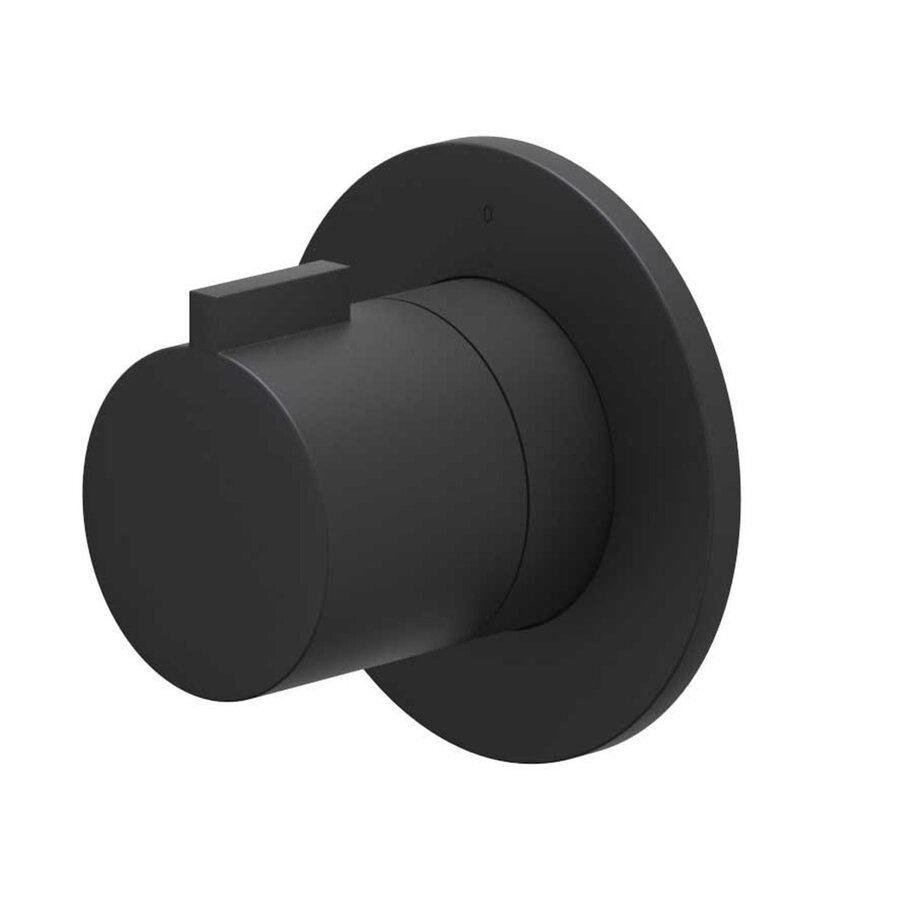 Afbouwdeel IVY Pact Inbouw Stopkraan Symmetry Met Rond Rozet Mat Zwart PED