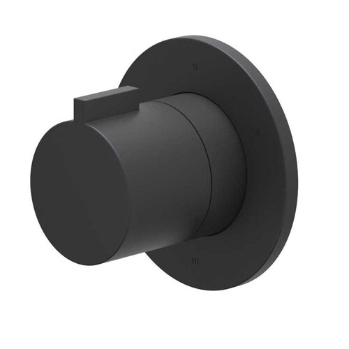 Afbouwdeel IVY Pact 3-Weg Stop-Omstel Symmetry Met Rond Rozet Mat Zwart PED 