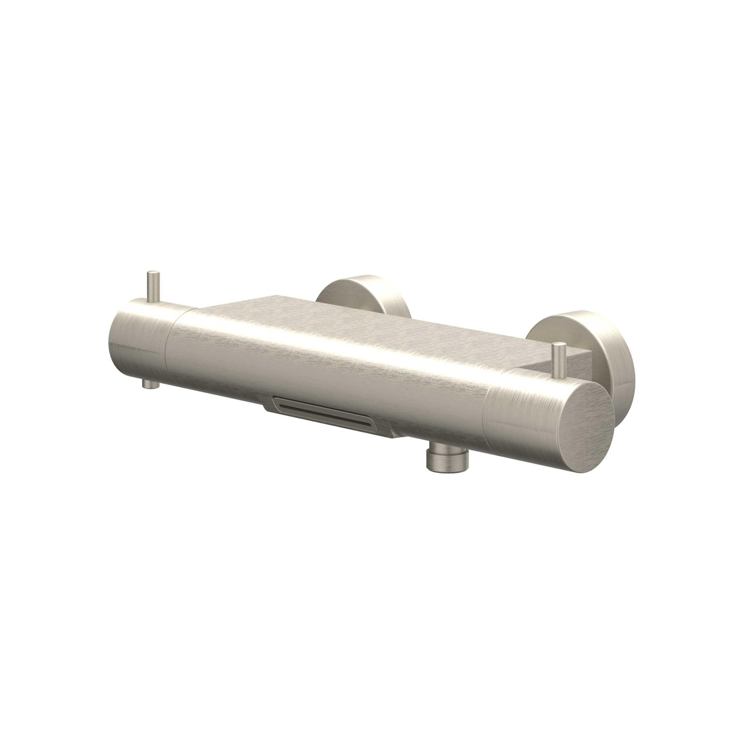 Badthermostaatkraan IVY Bond Opbouw Omstel Met Cascade Uitloop Met Omstel Cooltouch Geborsteld Nickel PVD IVY