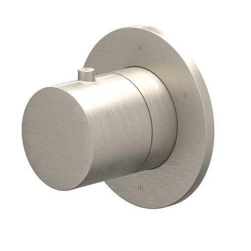 Afbouwdeel IVY Bond 3-Weg Stop-Omstel Symmetry Met Rond Rozet Geborsteld Nickel PVD 
