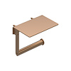 IVY Toiletrolhouder IVY Met Planchet Geborsteld Mat Koper PVD