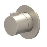 Afbouwdeel IVY Pact 3-Weg Stop-Omstel Symmetry Met Rond Rozet Geborsteld Nickel PVD