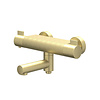 IVY Badthermostaatkraan IVY Pact Opbouw Omstel Met Draaibare Baduitloop Met Omstel Cooltouch Geborsteld Mat Goud PVD