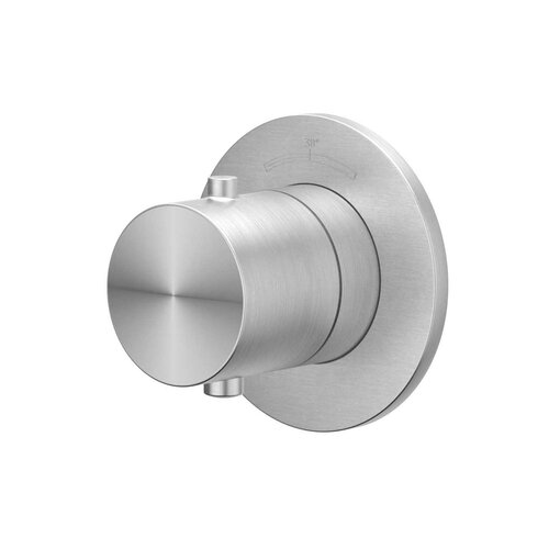 Afbouwdeel IVY Concord Inbouw Stopkraan Symmetry Met Rond Rozet Geborsteld RVS316 