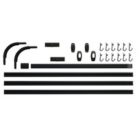 Douchegordijnstangset Sealskin Easy Roll 90x90x90 cm Zwart