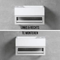 Fonteinset Best Design R-Line Chrome L&R Met Frame en Kraangat Chroom