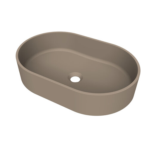 Arcqua Case Opbouw Waskom Ovaal 55x36 Mat Truffel 
