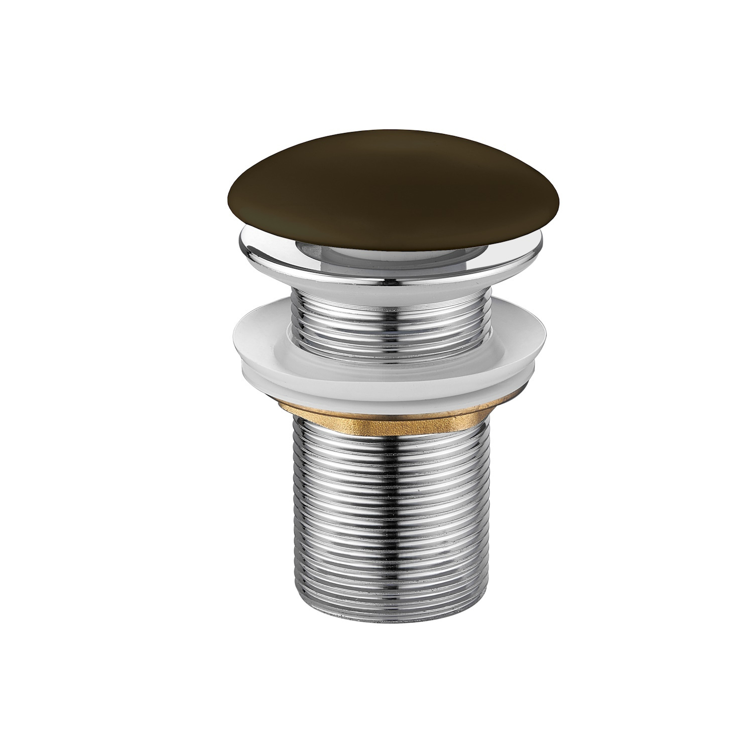 Best Design Afvoerplug Discover Keramisch 5/4" x 80 mm Mat Donkerbruin
