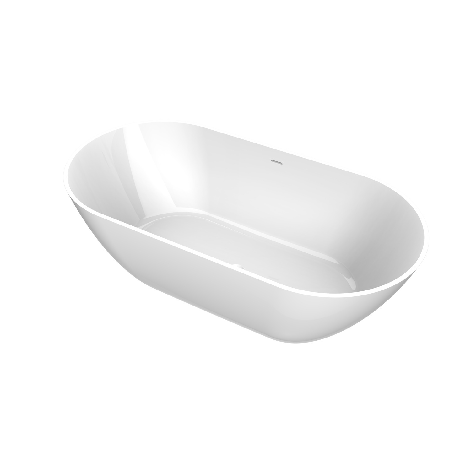 Vrijstaand Ligbad Arcqua Cusco 175x85x55 cm Glans Wit Arcqua