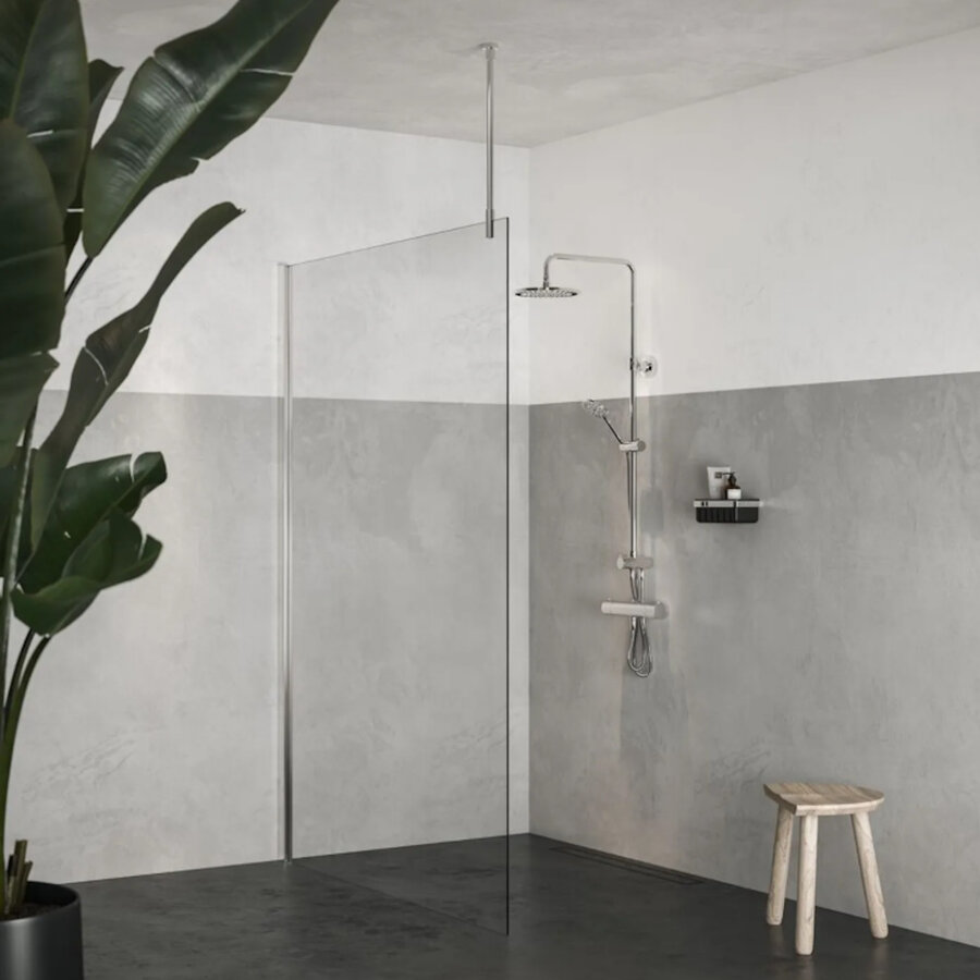 Plafondsteun Sealskin Reyna Universeel 80 cm Zilver Hoogglans