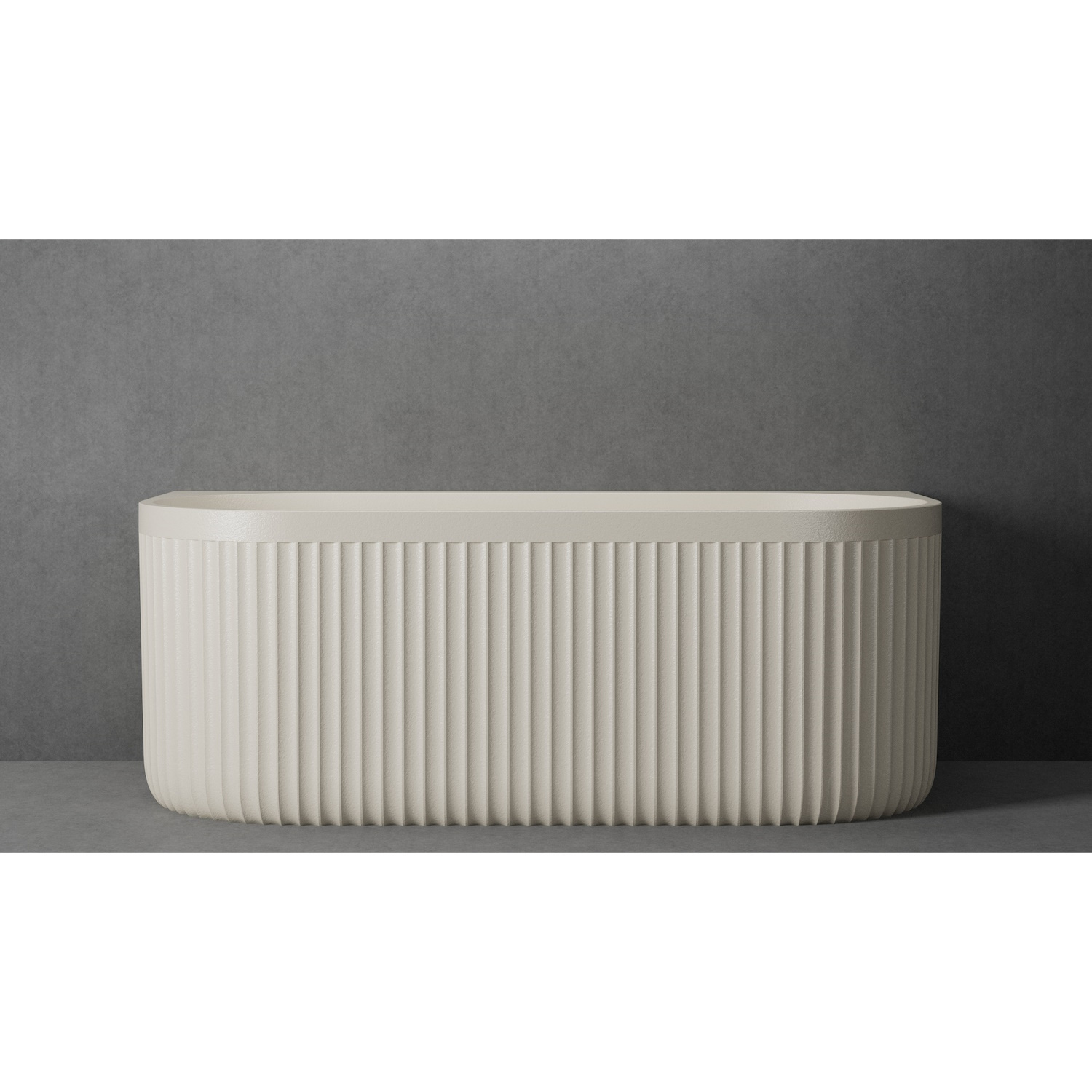 Ligbad Half Vrijstaand Ideavit Archtec Rock 170x80x63 cm Cream Ideavit