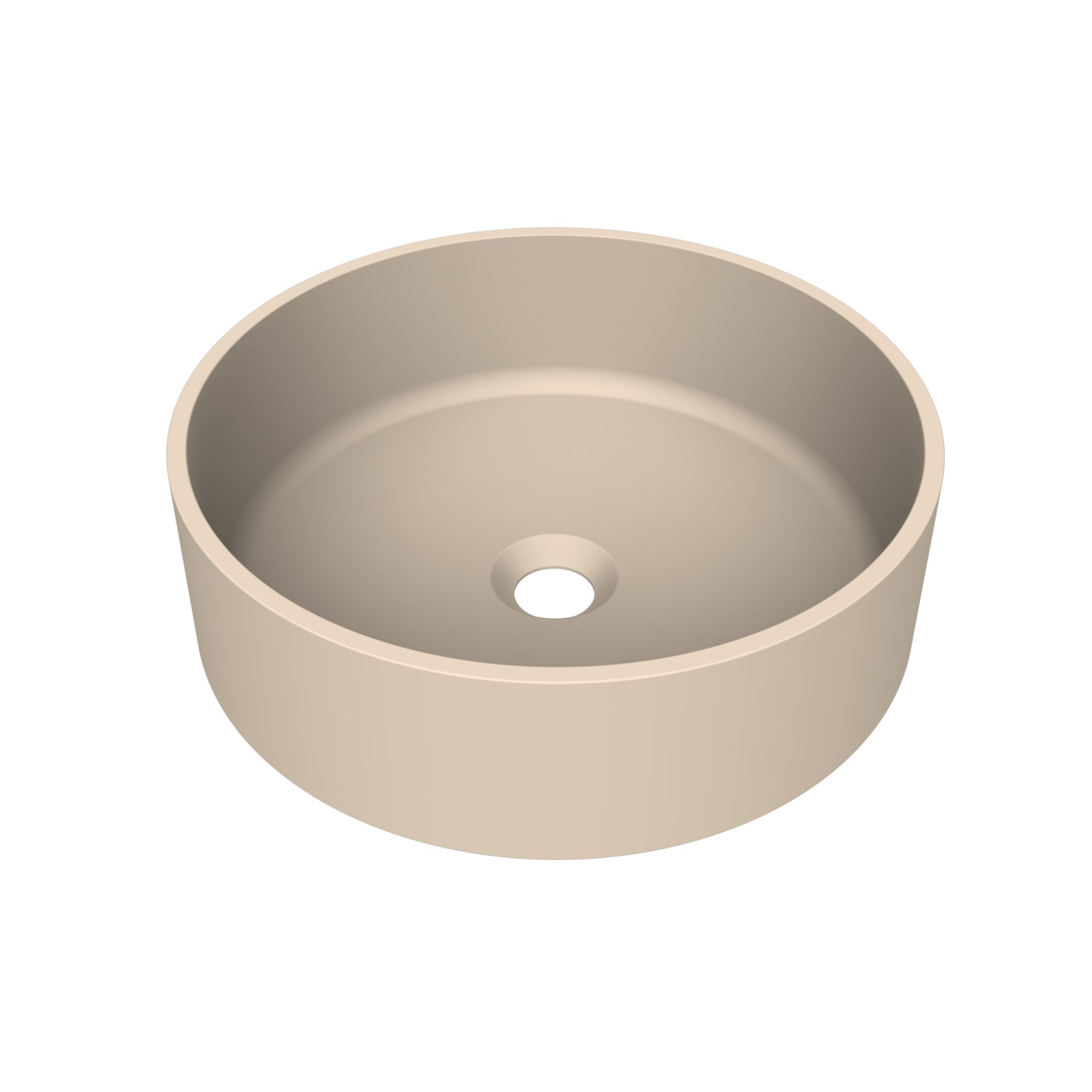 Arcqua Case Opbouw Waskom Rond 40 Mat Zand Arcqua