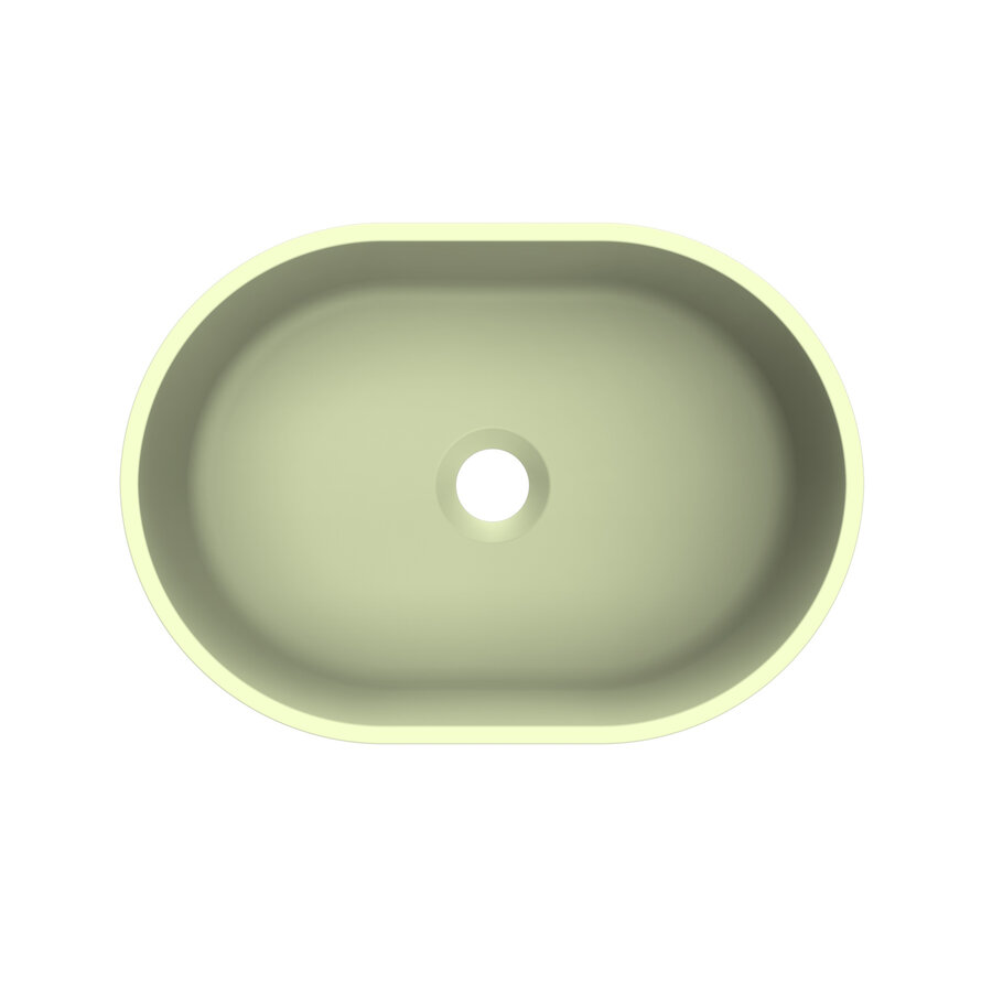 Arcqua Case Opbouw Waskom Ovaal 40x28 Mat Pastel Groen