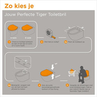 Toiletbril Tiger Stax Thermoplast Wit