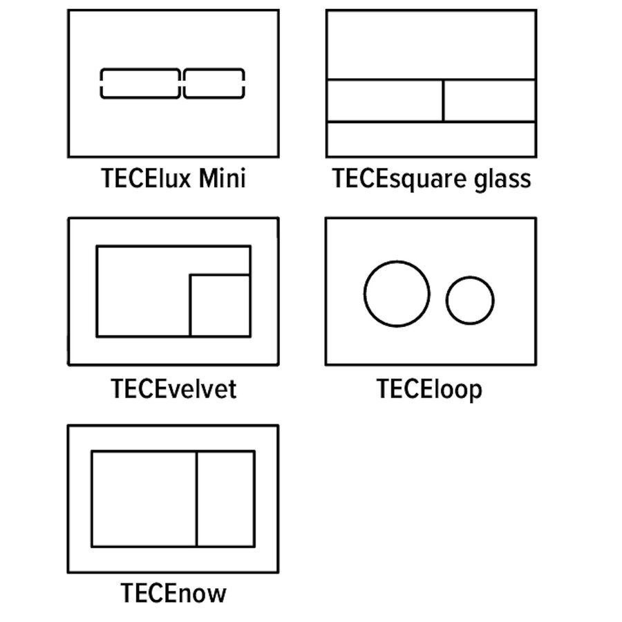 TECE Inworpschacht voor Reinigingsblokjes (TECElux Mini, TECEsquare Glas, TECEvelvet, TECEloop en TECEnow)