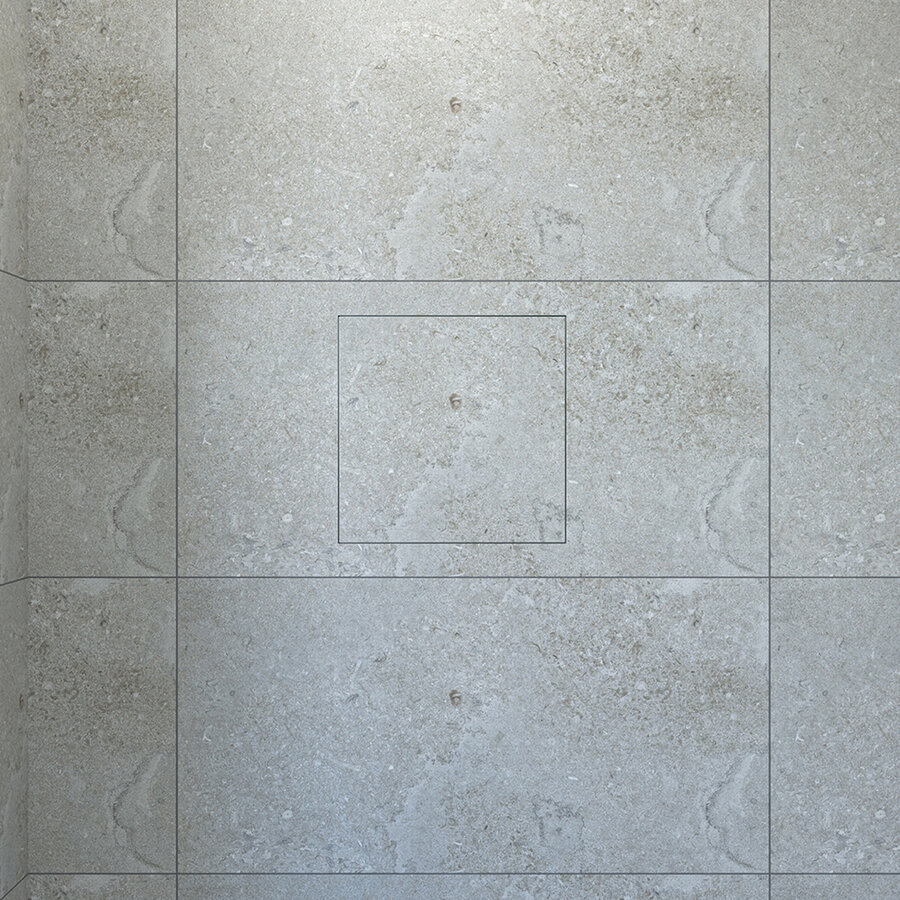 Inbouwnis Wiesbaden Demis 30x30x14cm Betegelbaar RVS