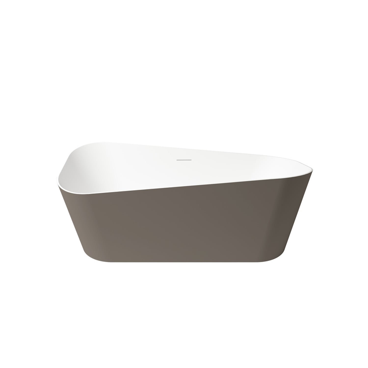 Vrijstaand Ligbad Zenon Sottovento 170x80 cm Moka Zenon